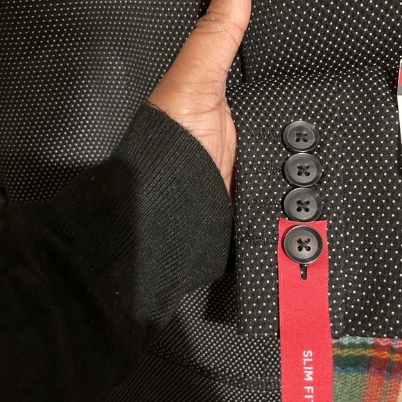 Men's "Black Diamond Dot" Formal Jacket-J. Ferrar - Picture 3 of 6